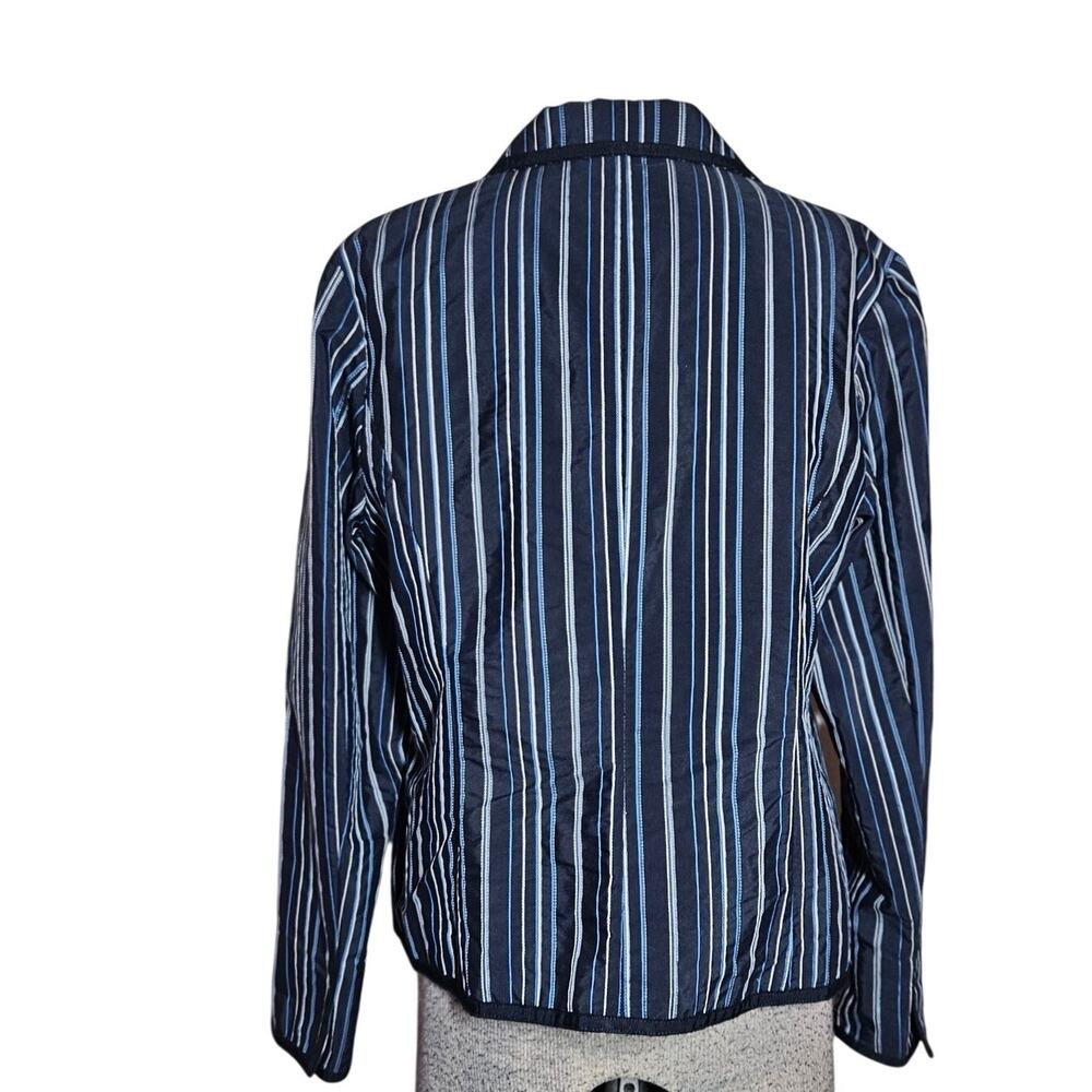 Pendleton Pinstriped Blazer Jacket Size Large - image 3